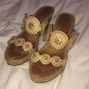 Jack Rogers Shelby Wedge - Size 7